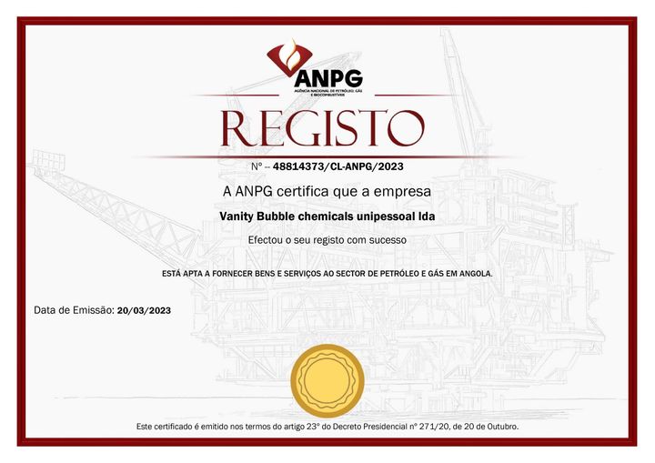 Vbchemicals certificado