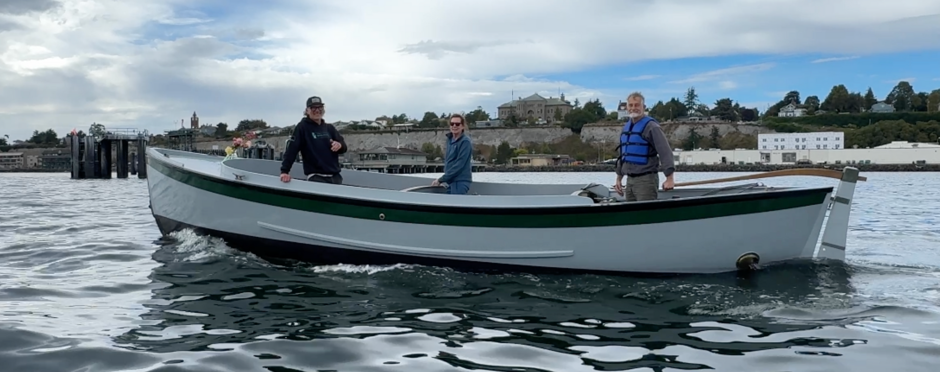 A 1939 Navy Whaleboat back on the water.