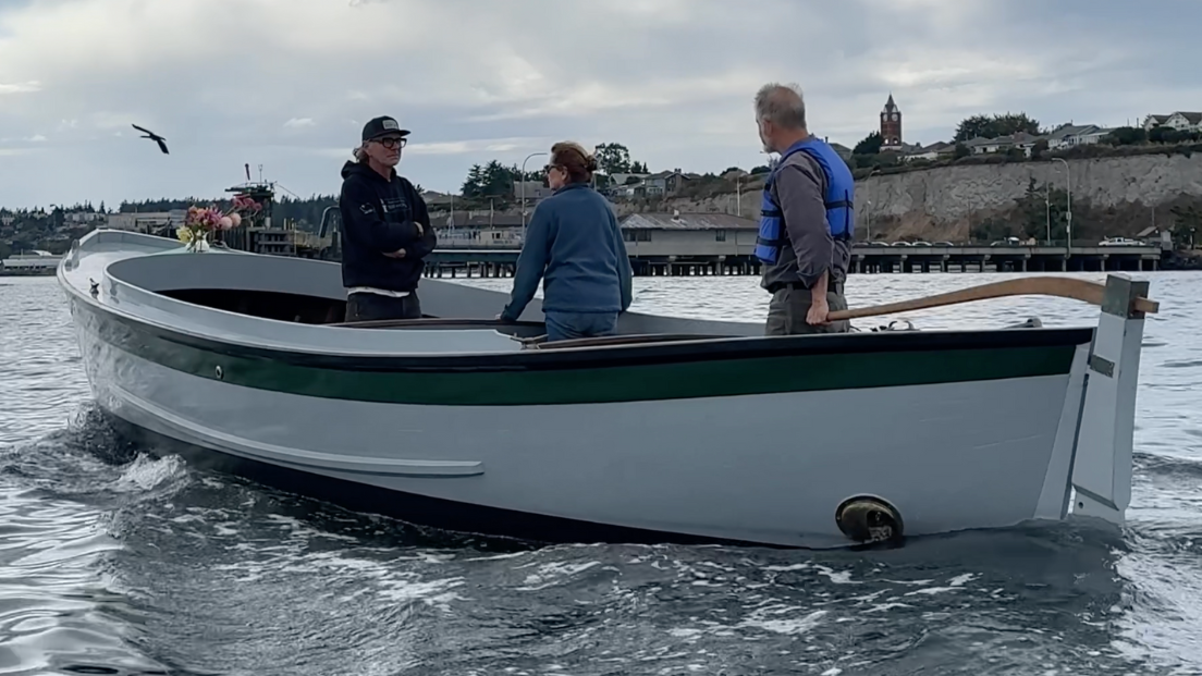 A 1939 Navy Whaleboat back on the water.