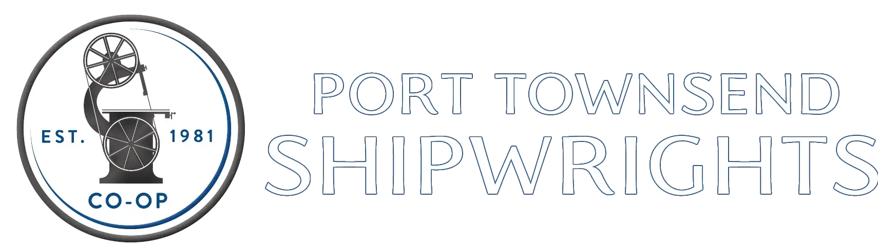 A logo for port townsend shipwrights co-op