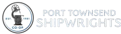 A logo for port townsend shipwrights co-op