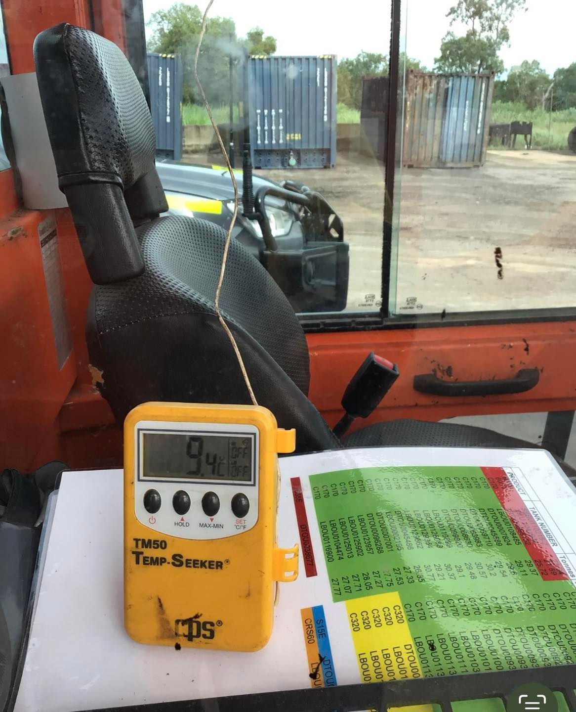 Checking aircon in an industrial vehicle— Prestige Automotive NT In Yarrawonga, NT