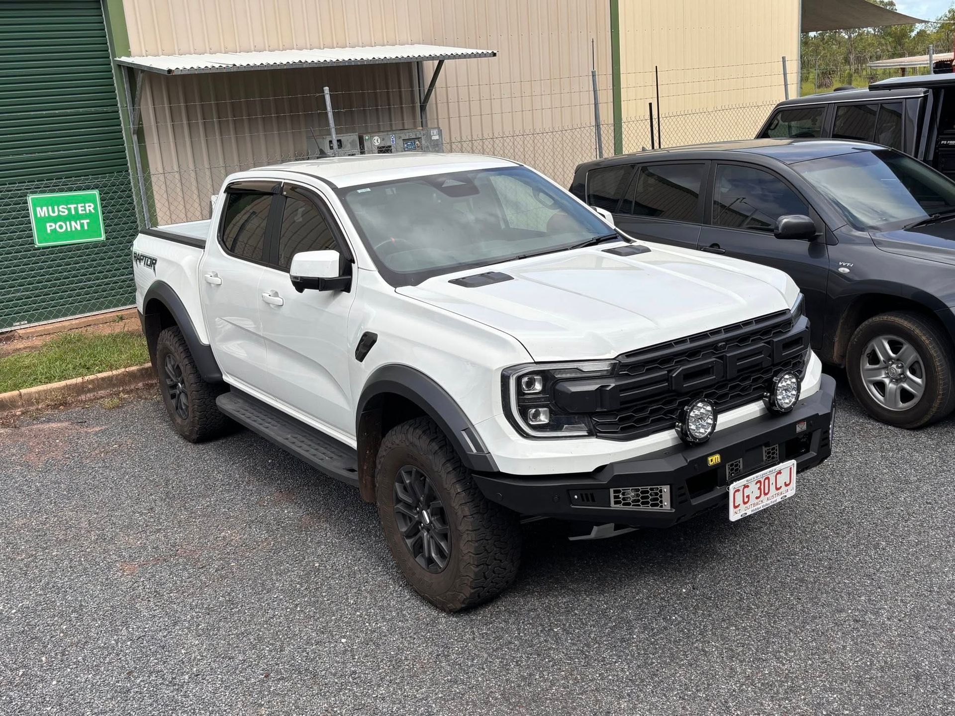 White Ford Ranger Raptor Parked Outside — Prestige Automotive NT In Palmerston, NT