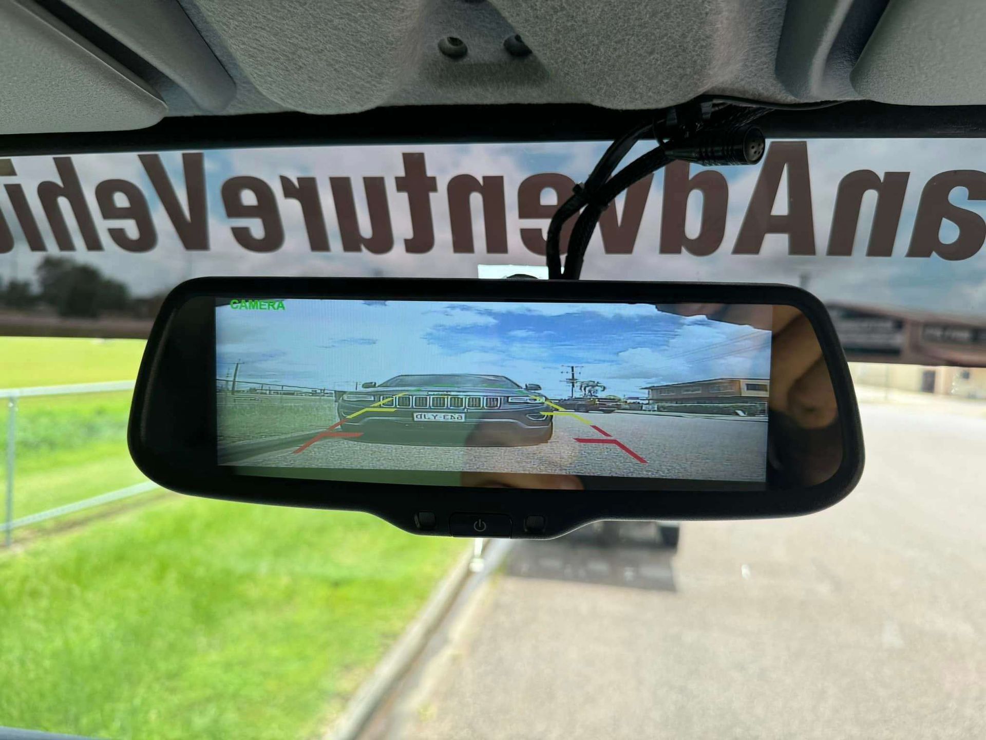 A Rear View Mirror With A Monitor Attached To It — Prestige Automotive NT In Yarrawonga, NT