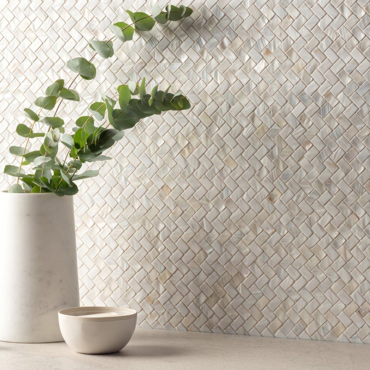 Mother Of Pearl Tiles — Stone Arc in Kincumber, NSW