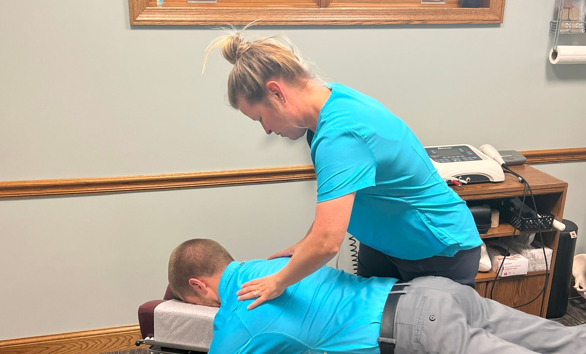 Dr. Darla Lammers Caring for Patient
