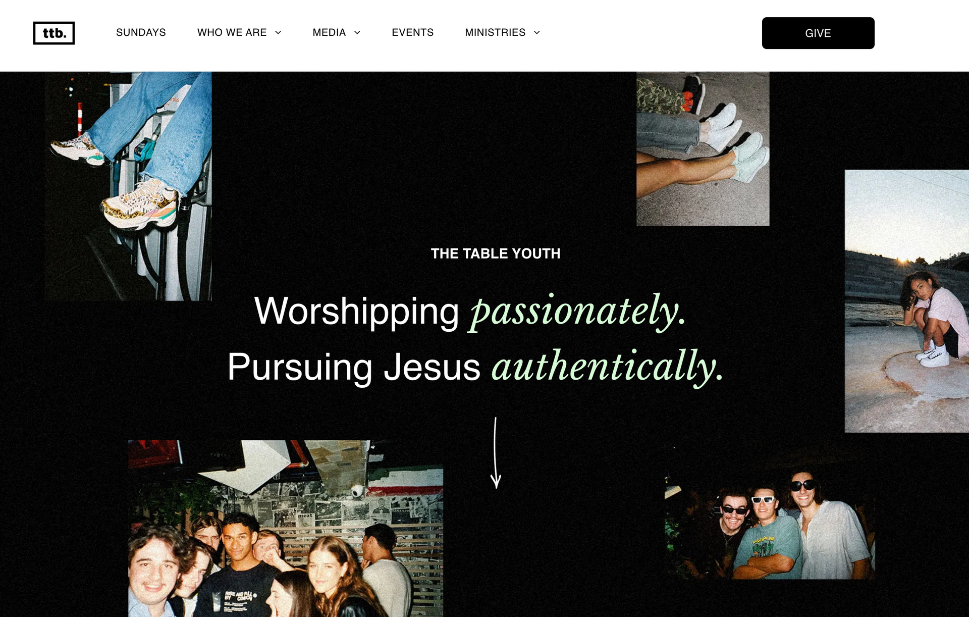 The Table Boston Website Design