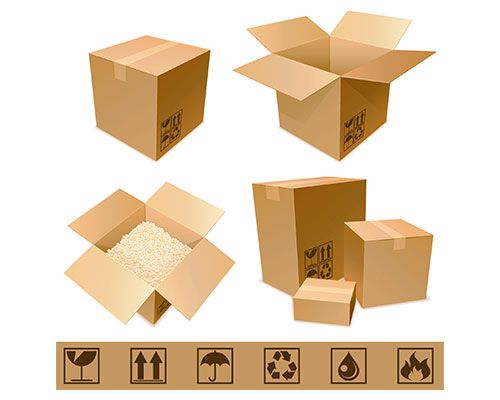 cajas de cartón corrugado
