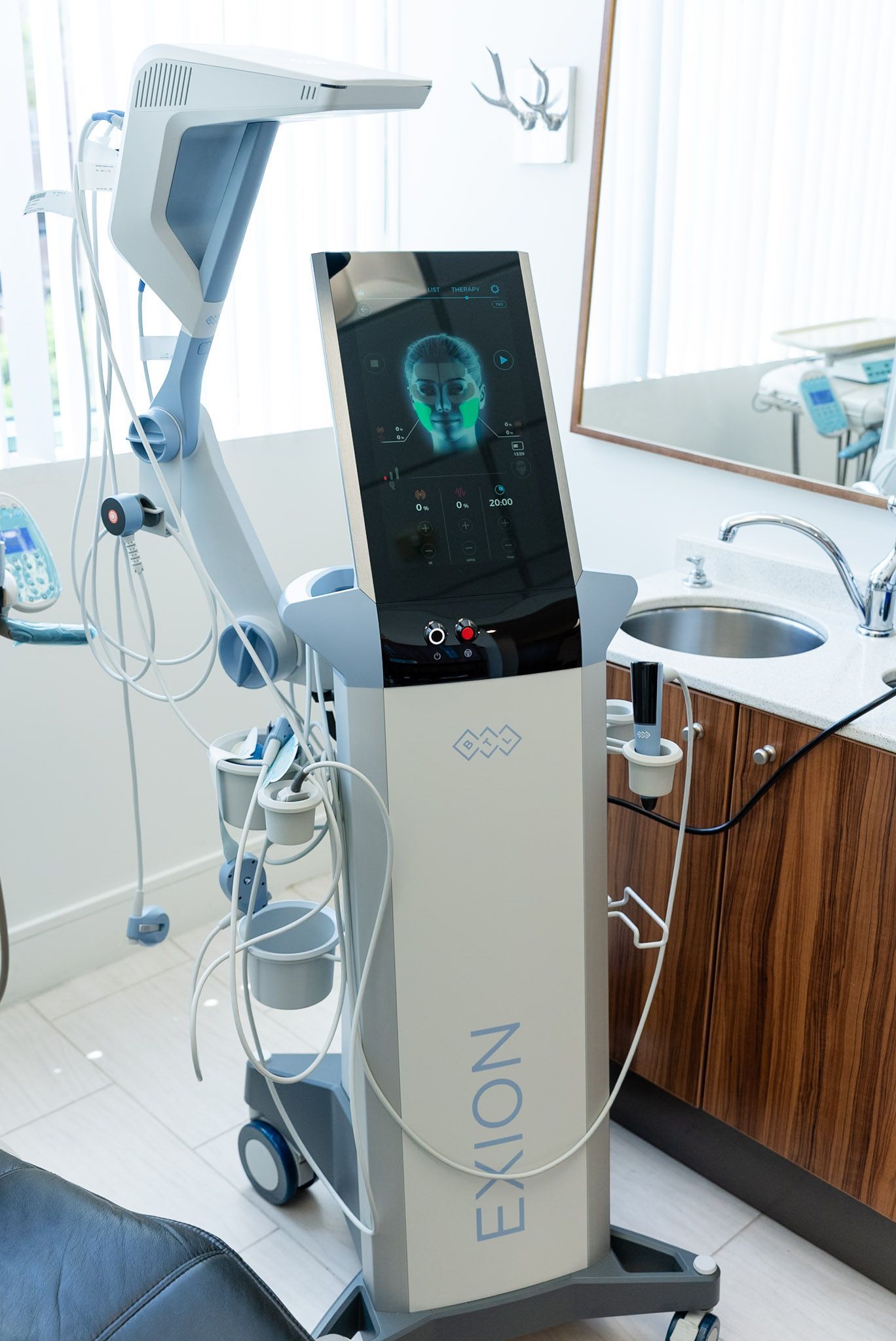 The Exion skin rejuvenation device at a Los Angeles dental office