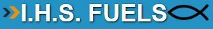 A blue background with the words IHS Fuels on it