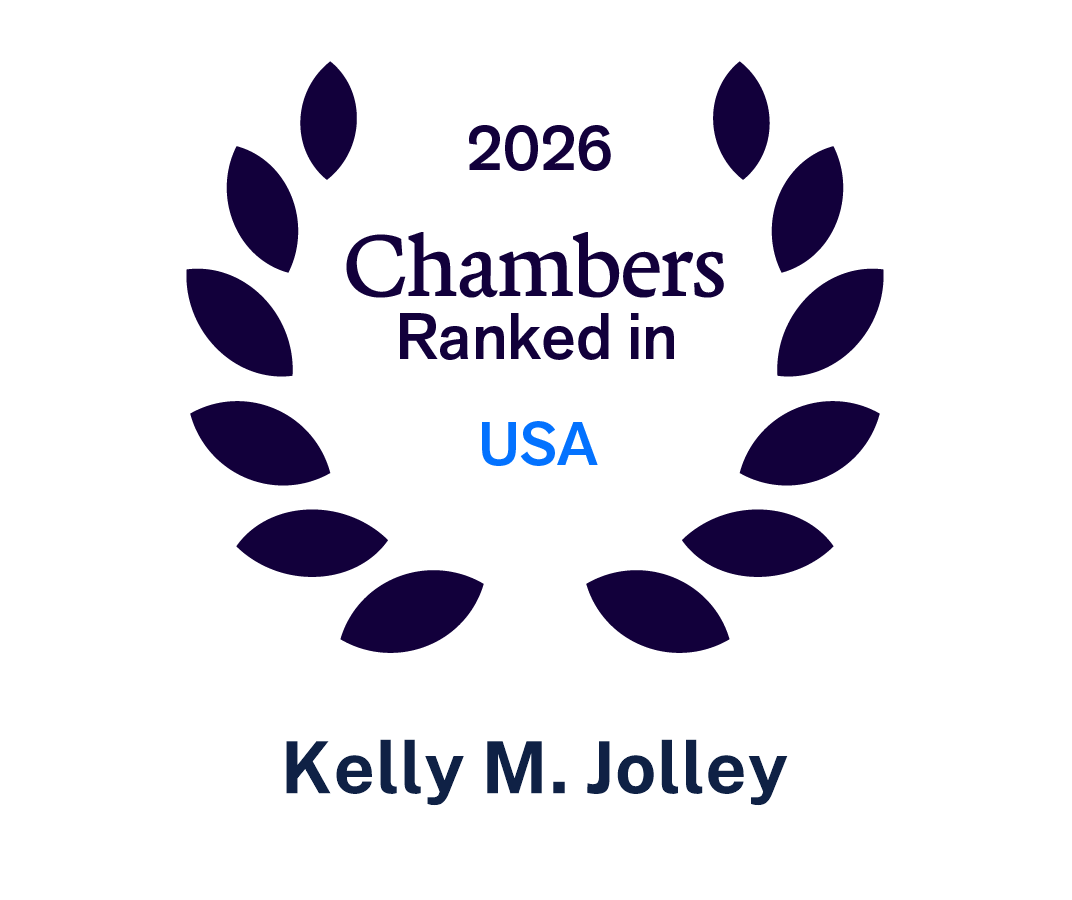 2026 Chambers Ranked in USA laurel emblem with Kelly M. Jolley name