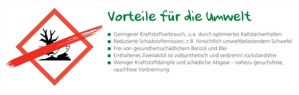 Klick für Großansicht OEST Sonderkraftstoffe - Vorteile für die Umwelt