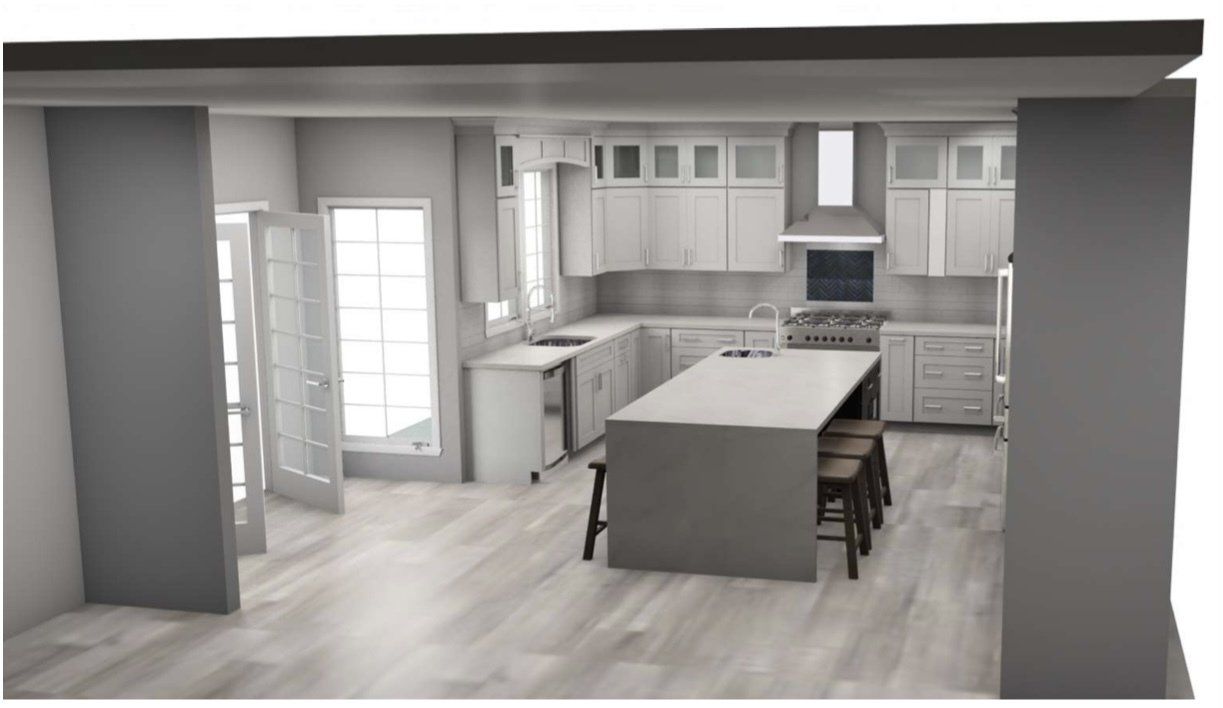 Kitchen 3D Drawing