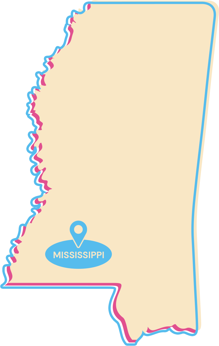 Mississippi map