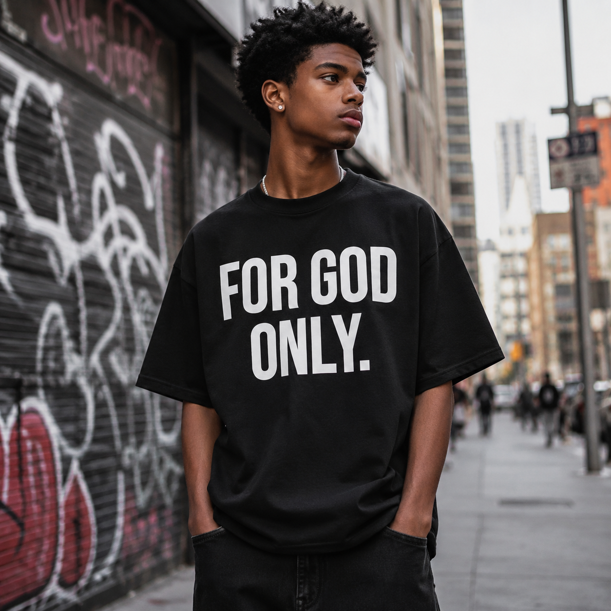 For God Only - Black Box T-Shirt