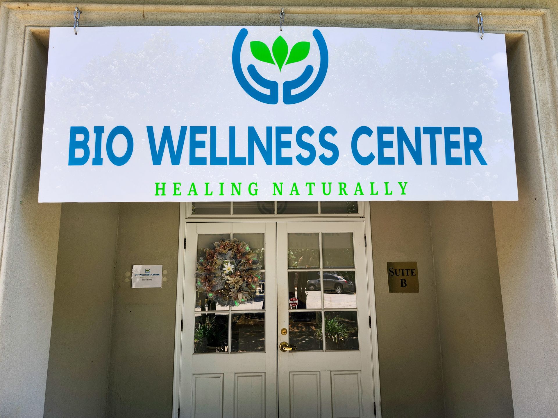 Bio Wellness Center office front door 