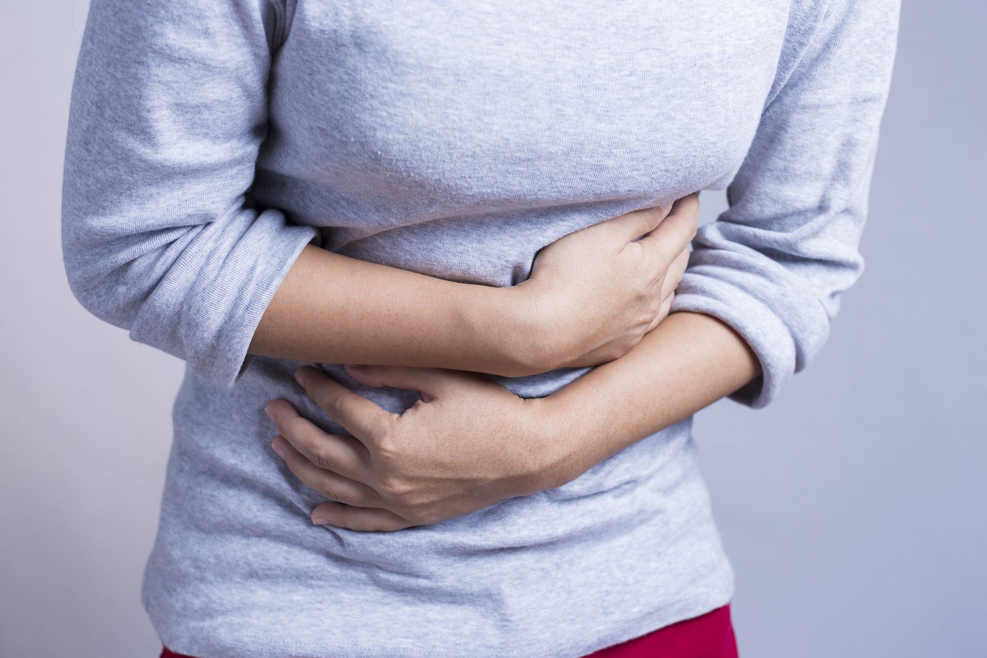 Woman Having an Acid Reflux
