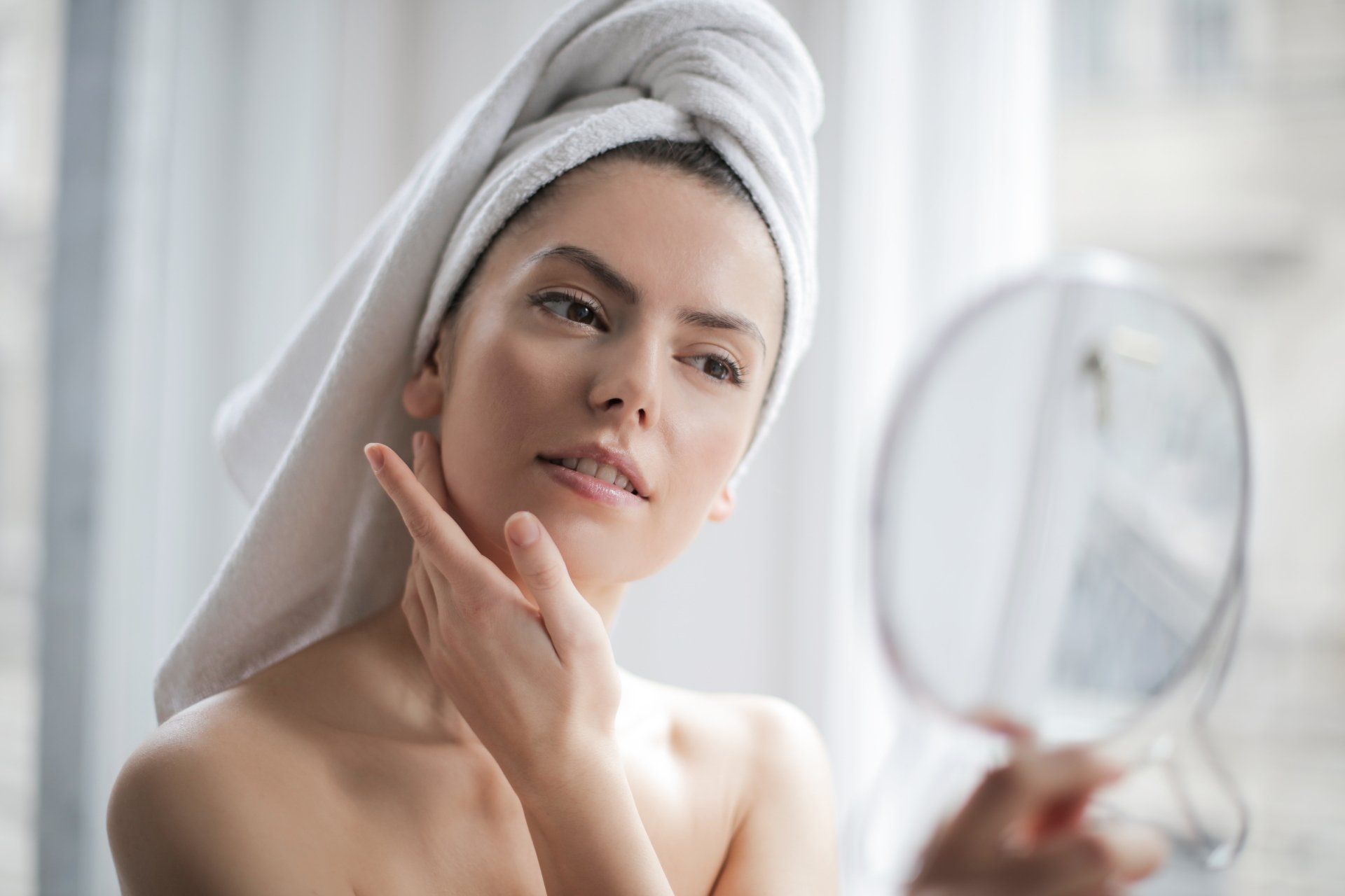 Clear Skin of the Woman