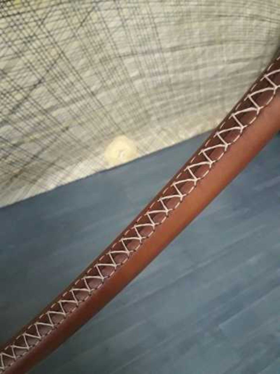 leather mooring rope