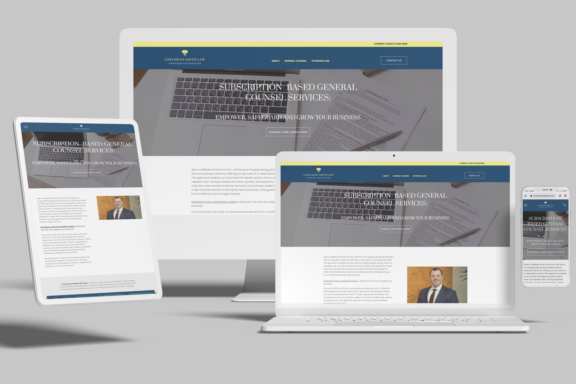 Duda Boutique Business Law Firm Website
