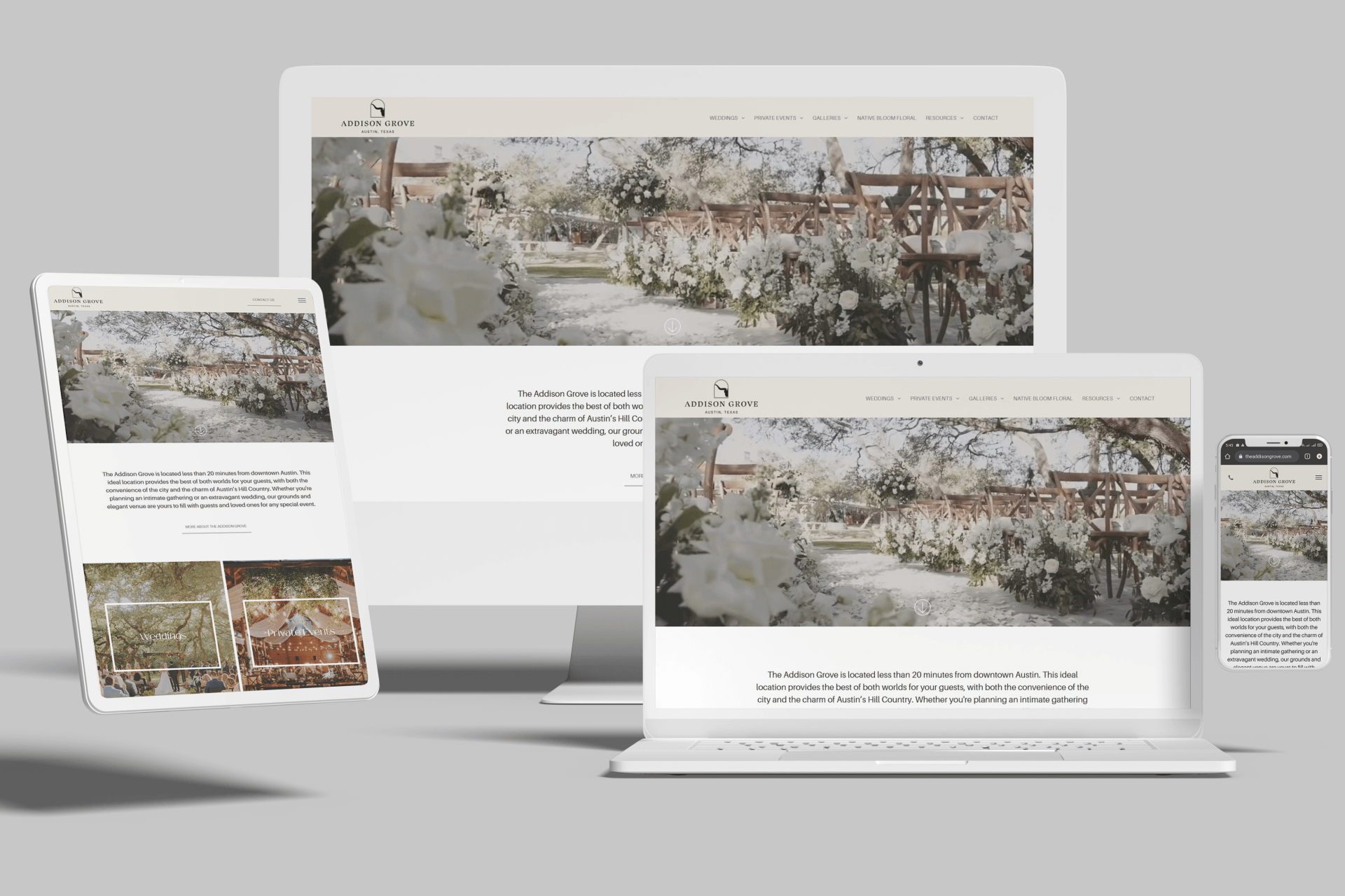 Squarespace for an Austin Wedding to Remember