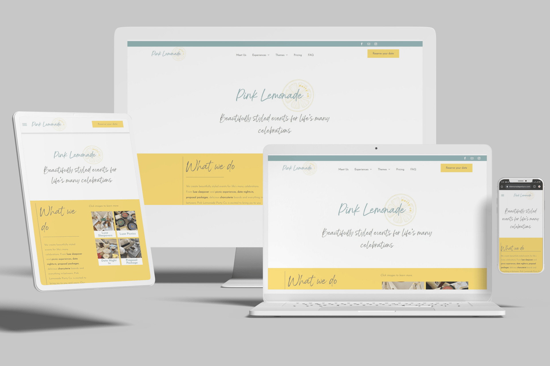 Duda Party Planning Website