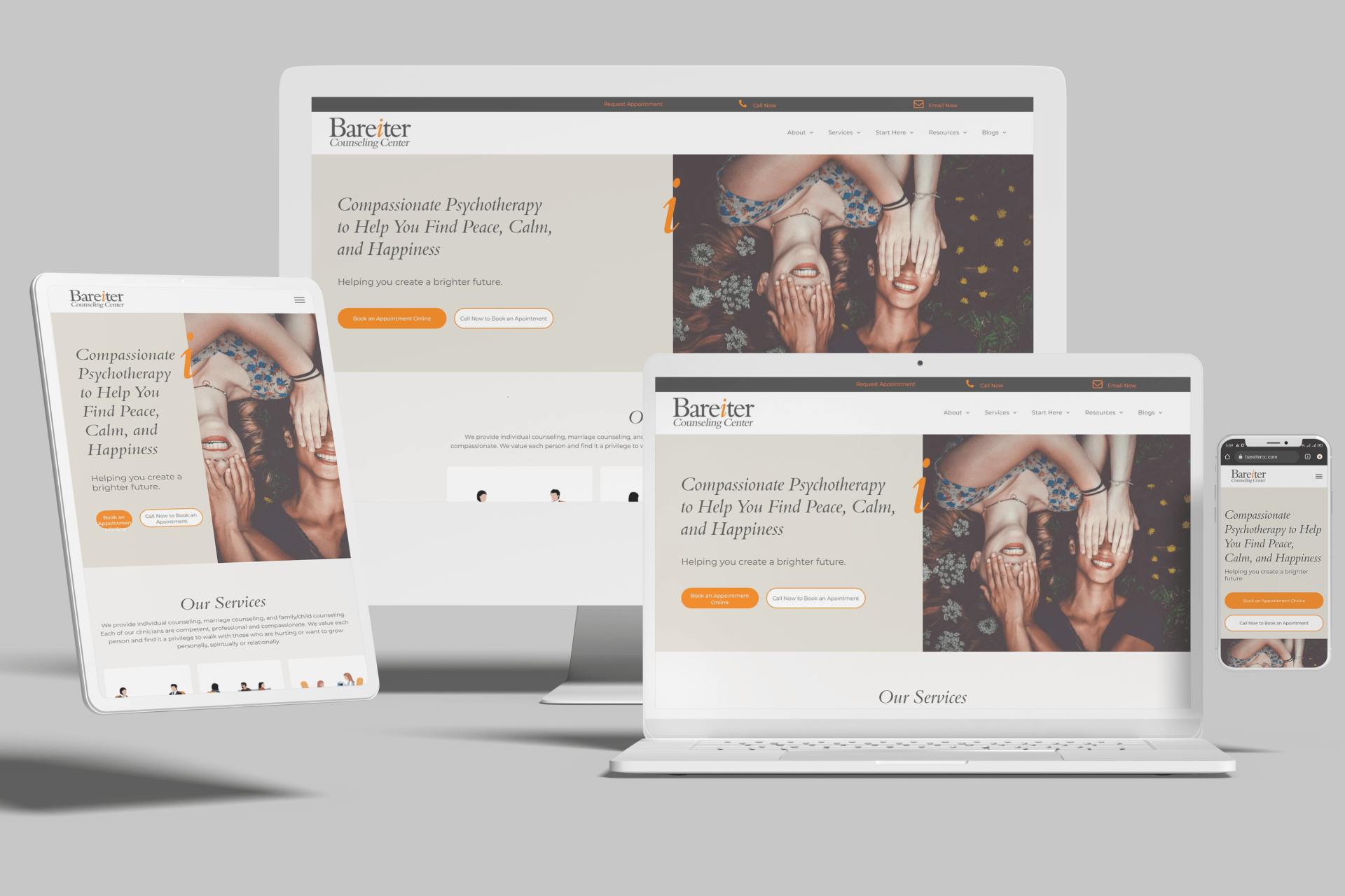 Duda Website for Counseling Center