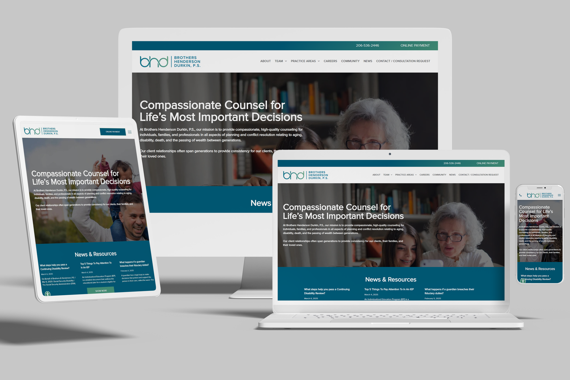 Duda Elder and Disability Law Firm Website