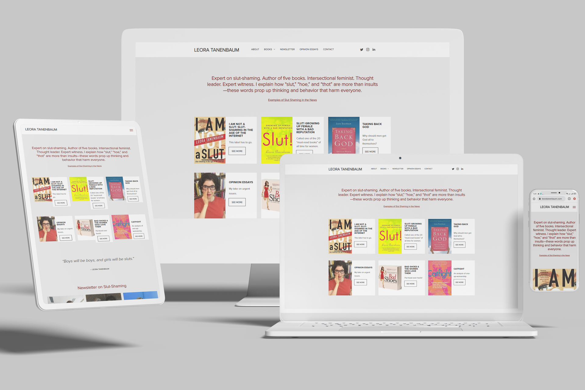 Duda Website for Feminist Author
