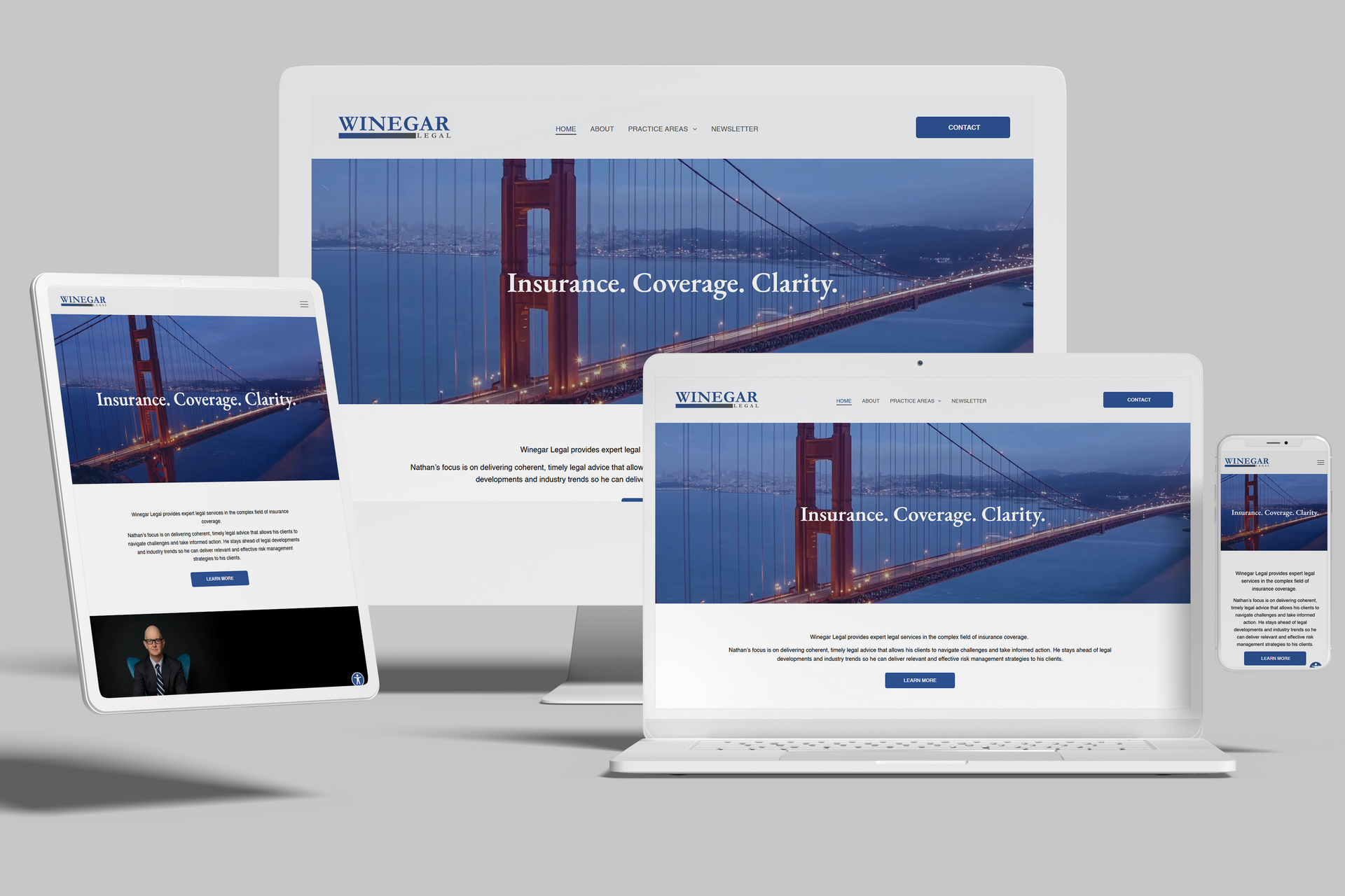 Fix8 Media's Duda Lawyer Website for Winegar Legal