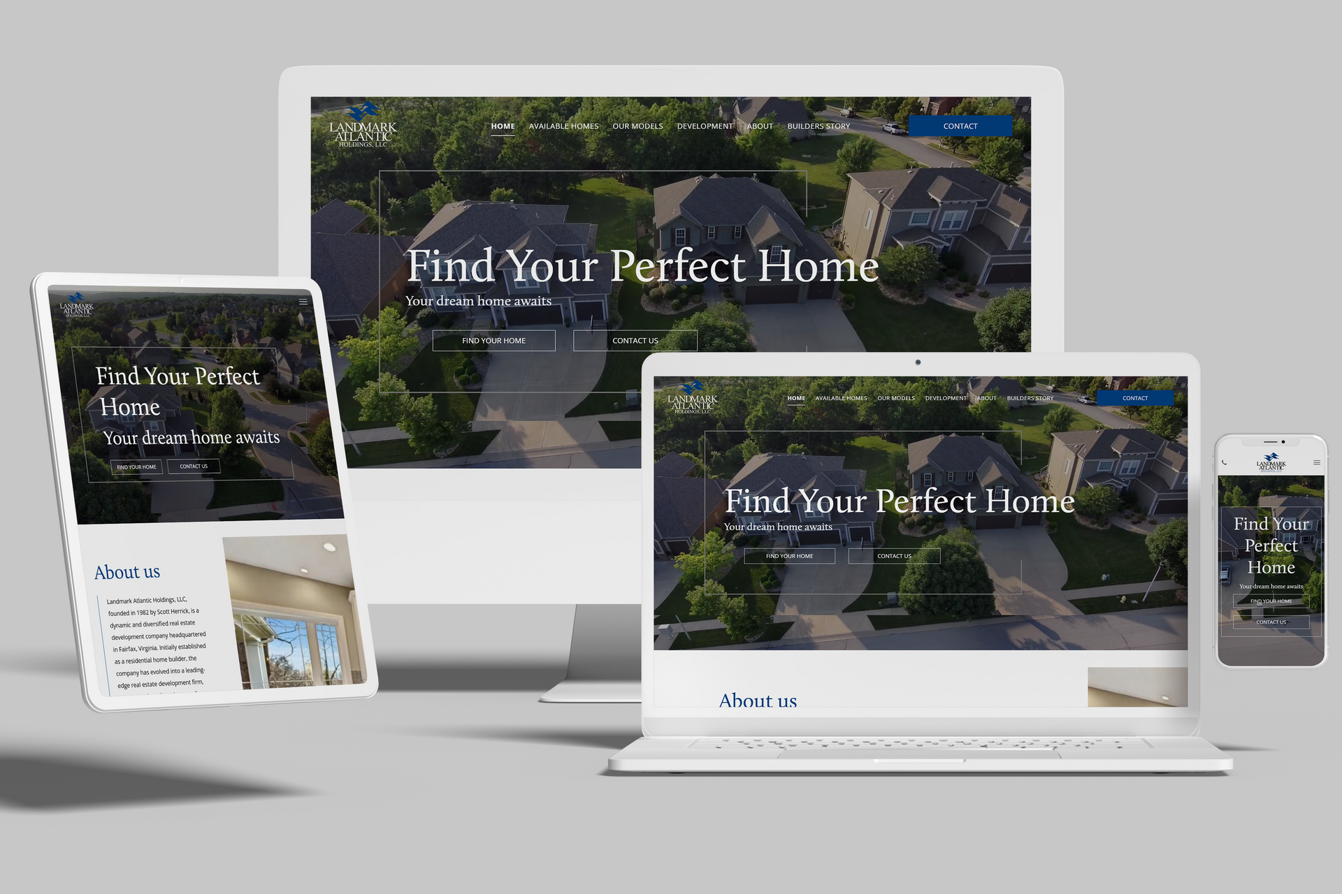 Duda Website for Virginia New Home Builder