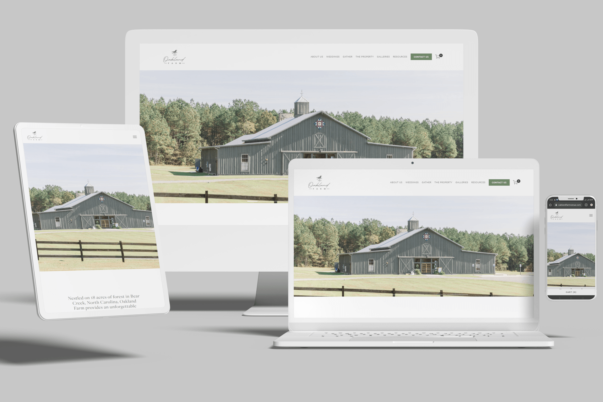 Squarespace Websites for Cozy Wedding Venues