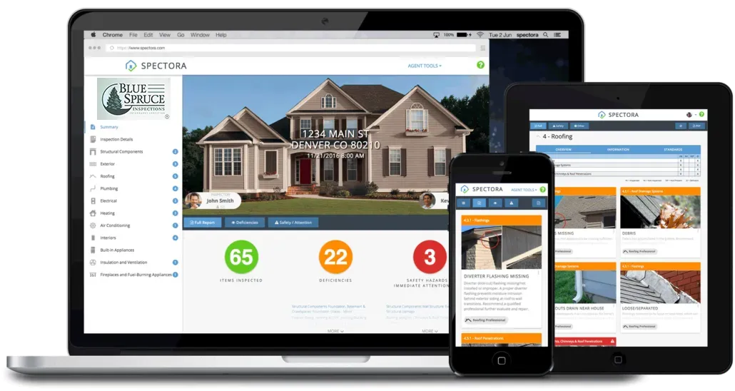 Responsive website displayed across laptop, tablet, and smartphone screens