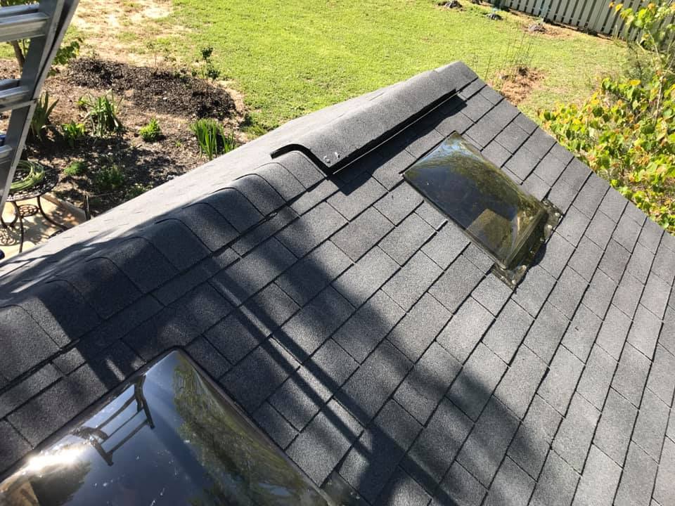 New asphalt rooftop