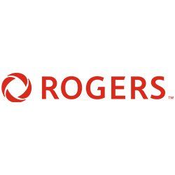 Rogers logo: red stylized globe icon next to the word 