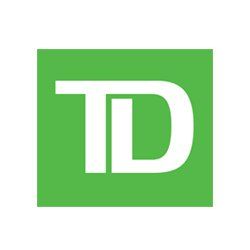 TD Bank logo, white 