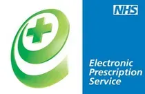 A logo for the nhs electronic prescription service