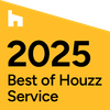 2025 Best of Houzz Service badge in yellow and white