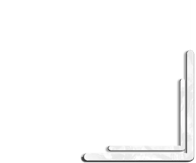 Minimalist white and gray corner graphic with layered L-shaped bars in the lower right.