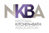 NKBA logo in gray and purple with National Kitchen + Bath Association text