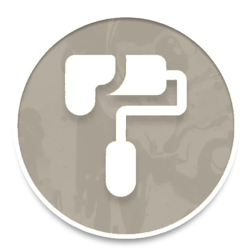 White stylized pipe icon on an orange circular background