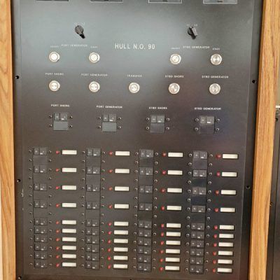 A control panel with the word hull on it