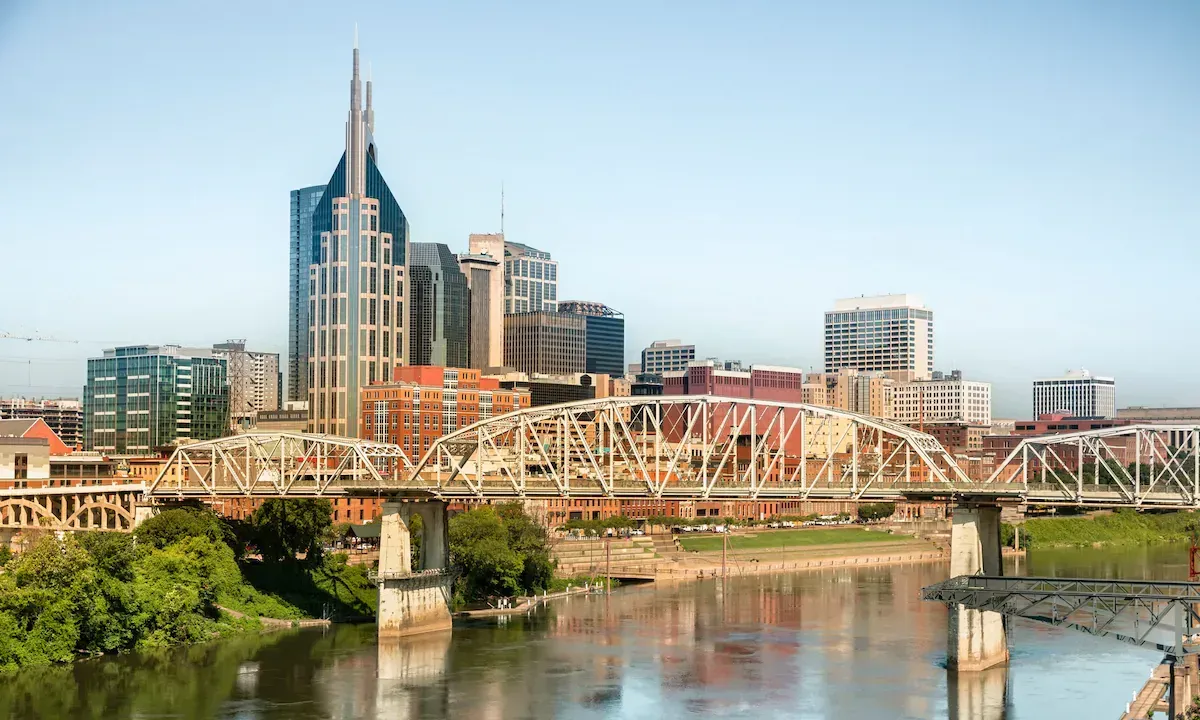 View of downtown Nashville, TN- this area is served by Ortex Termite and Pest Control