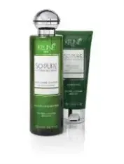 Green skincare lotion and tube with silver cap on white background