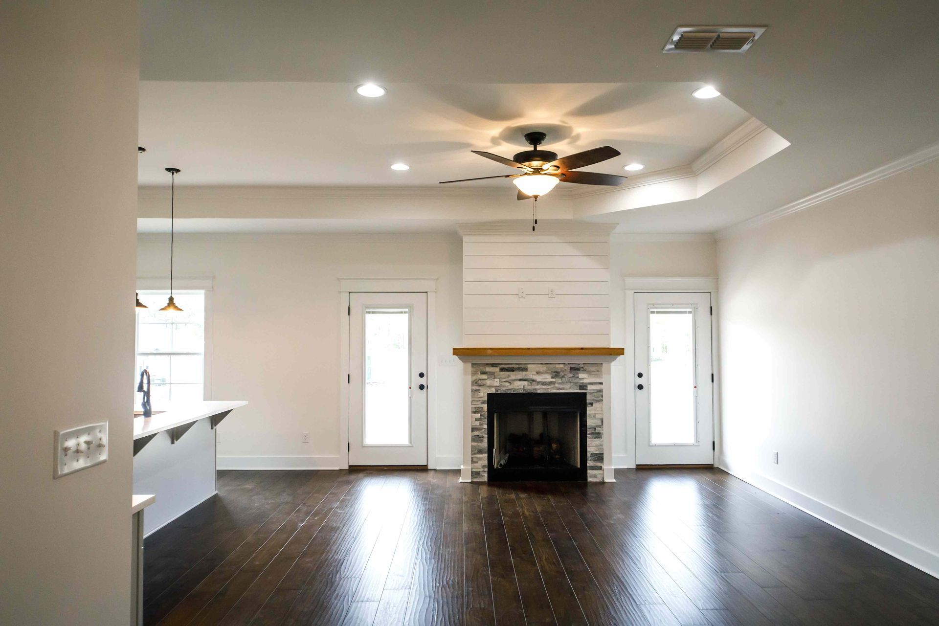 A new fireplace installation in a Joliet home