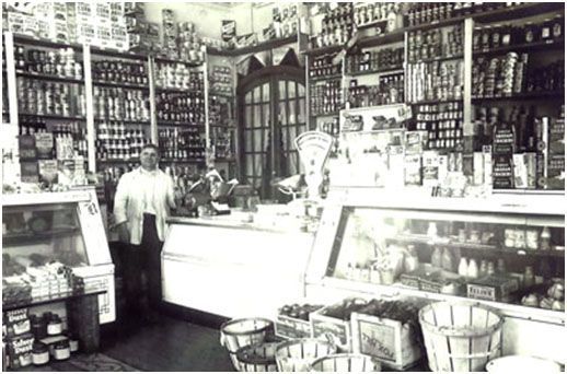 A black and white photo of a&lp foods