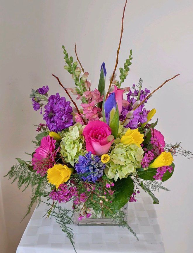 Spring Kaleidoscope Garden Vase