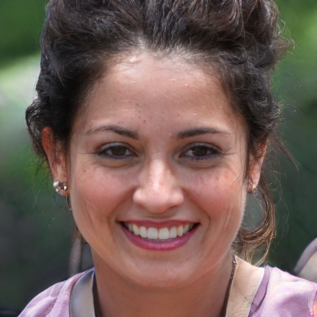 A Lady smiling