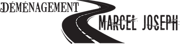 Un logo noir et blanc pour le déménagement Marcel Joseph