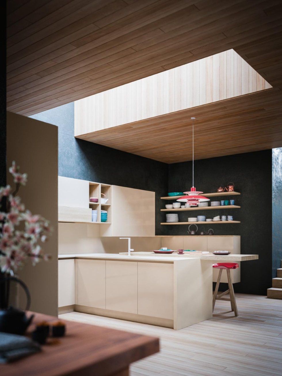 Cucina con luce